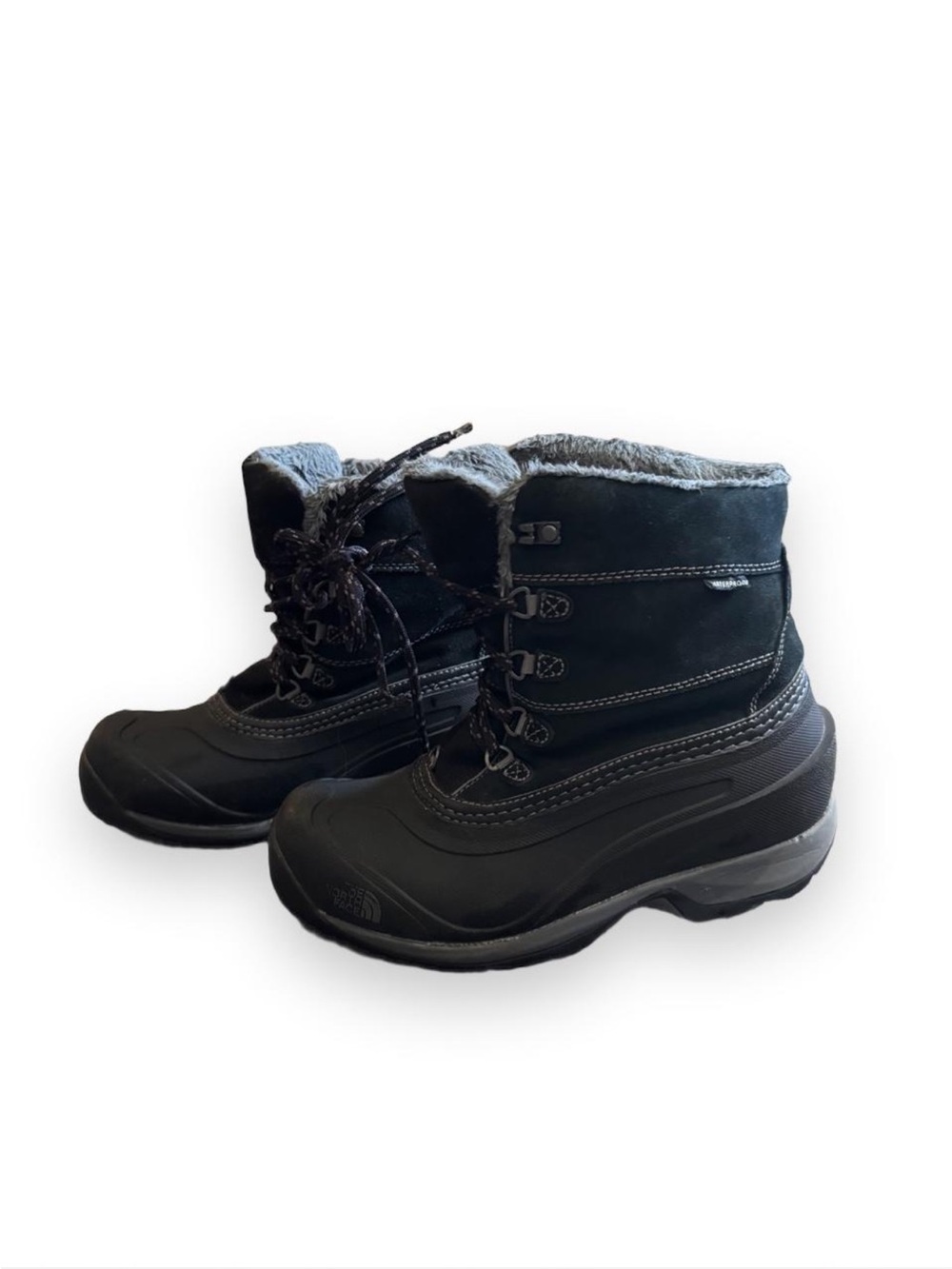 Womens the north face Black Insulated Winter Boots - Lace-Up